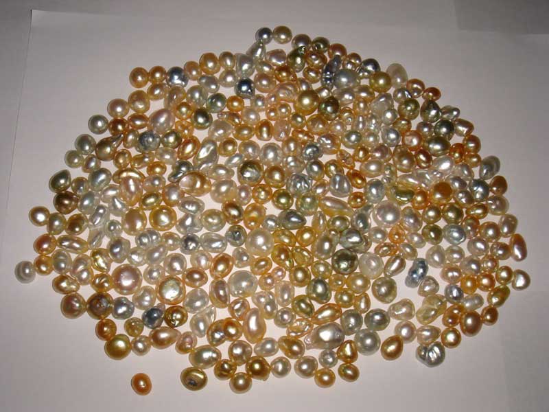 Keshi sea pearls