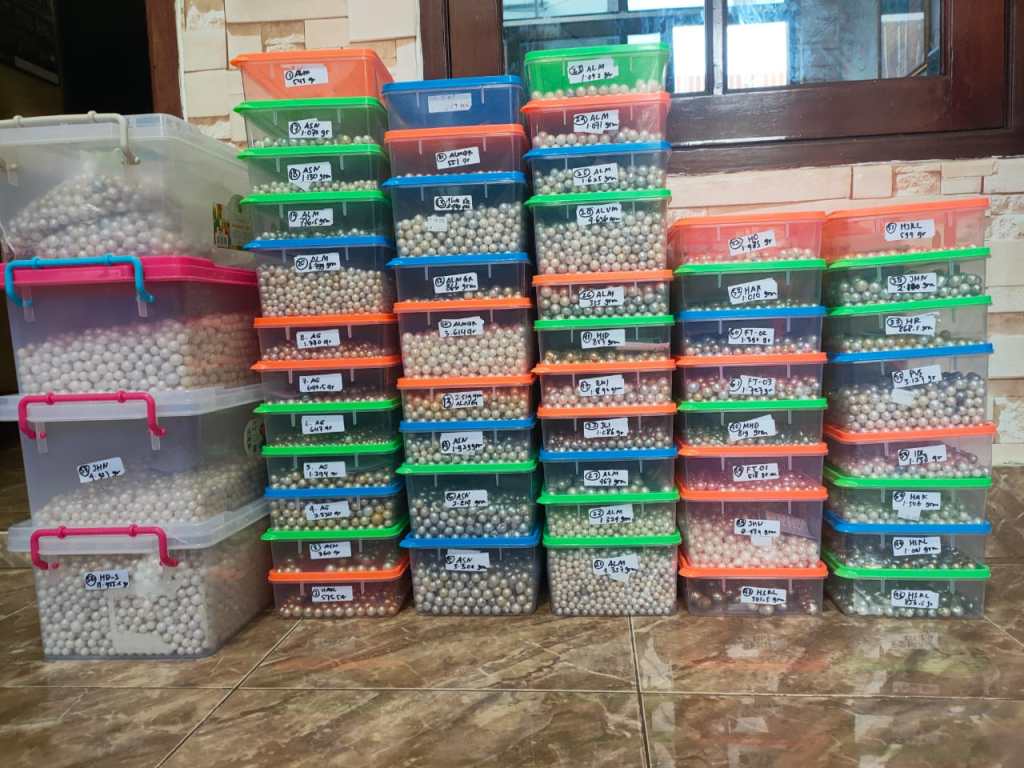 Stock 100kg and more of South Sea pearls Lombok